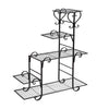 Levede Outdoor Indoor Plant Stand Metal Flower Pot Garden Corner Shelf Stands Deals499