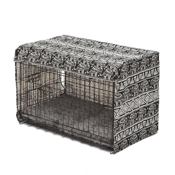 PaWz Pet Dog Cage Crate Metal Carrier Portable Kennel With Bed Cover 36" Deals499