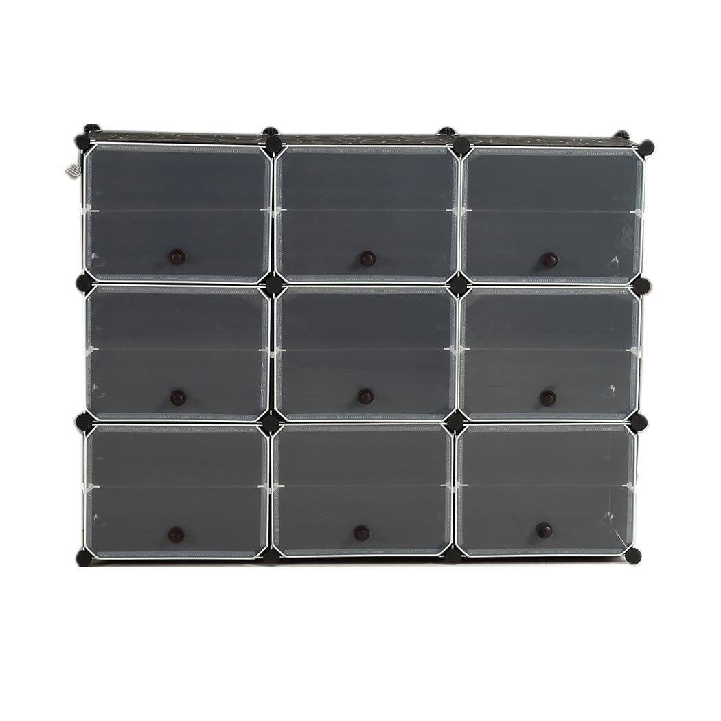 Cube Cabinet Shoe Storage Cabinet Organiser Shelf Stackable DIY 6 Tier 3 Column Deals499