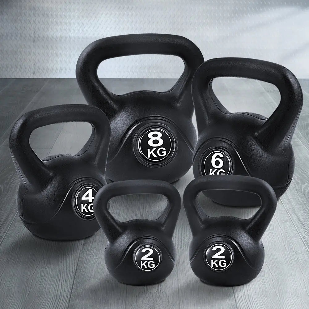 22kg Kettlebell Kettlebells Set Kettle Bell Bells Kit Weight Fitness Exercise Deals499