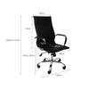 2PCS Office Chair Home Gaming Work Study Chairs PU Mat Seat Back Computer Black Deals499