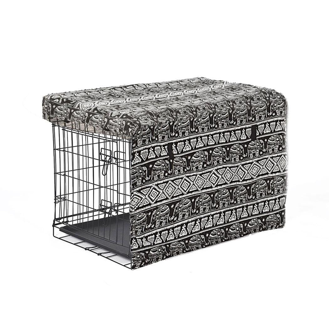 PaWz Pet Dog Cage Crate Metal Carrier Portable Kennel With Cover 30