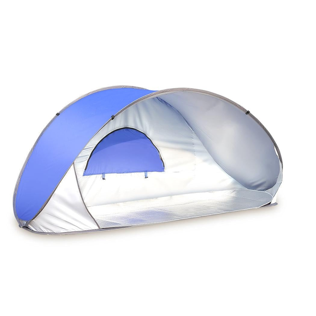 Mountview Pop Up Tent Beach Camping Tents 2-3 Person Hiking Portable Shelter Mat Deals499