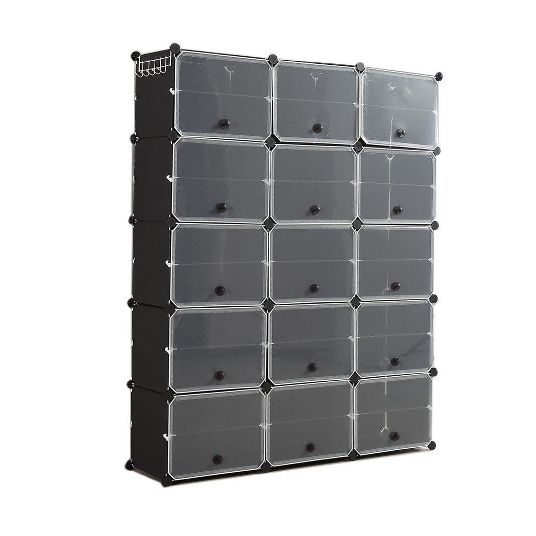 Cube Cabinet Shoe Storage Cabinet Organiser Shelf Stackable DIY 10 Tier 3 Column Deals499