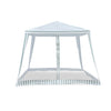 Mountview Pop Up Marquee Gazebo 3x3m Outdoor Canopy Wedding Tent Mesh Side Wall Deals499