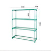 2x 4 Tier Plant Shelve Garden Greenhouse Steel Storage Shelving Frame Stand Rack Deals499