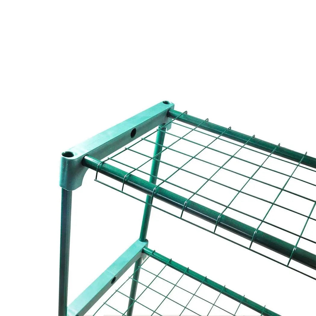 2x 4 Tier Plant Shelve Garden Greenhouse Steel Storage Shelving Frame Stand Rack Deals499