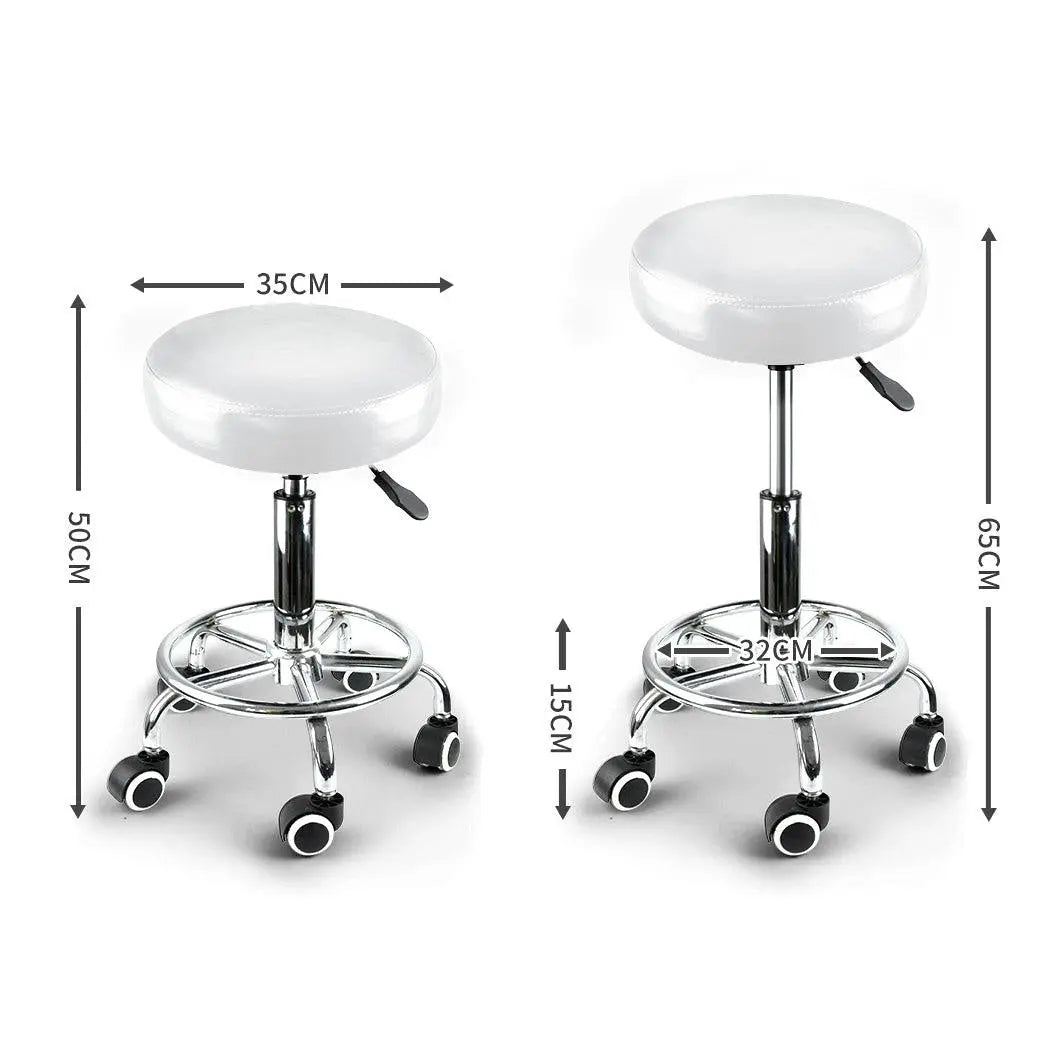 2x Levede Swivel Salon Barstool Hairdressing Stool Barber Chair Equipment Beauty Deals499