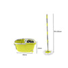 360° Spin Mop Bucket Set Spinning Stainless Steel Rotating Wet Dry Green Deals499