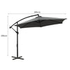 3M Outdoor Umbrella Cantilever Cover Garden Patio Beach Umbrellas Crank Grey Deals499