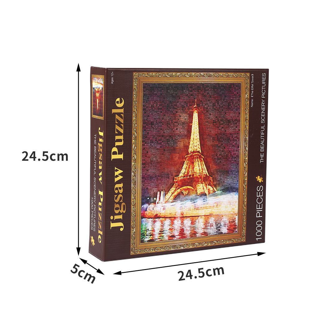 Jigsaw Puzzles 1000 Piece Eiffel Tower Adult Kids DIY Puzzle Toys Home Decor Deals499