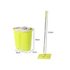 Flat Mop Bucket Floor Cleaner Set Stainless Steel Wet Dry Microfiber Mop Heads Deals499