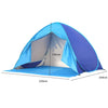 Mountview Pop Up Camping Tent Beach Tents 2-3 Person Hiking Portable Shelter Deals499