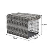 PaWz Pet Dog Cage Crate Metal Carrier Portable Kennel With Cover 30" Deals499