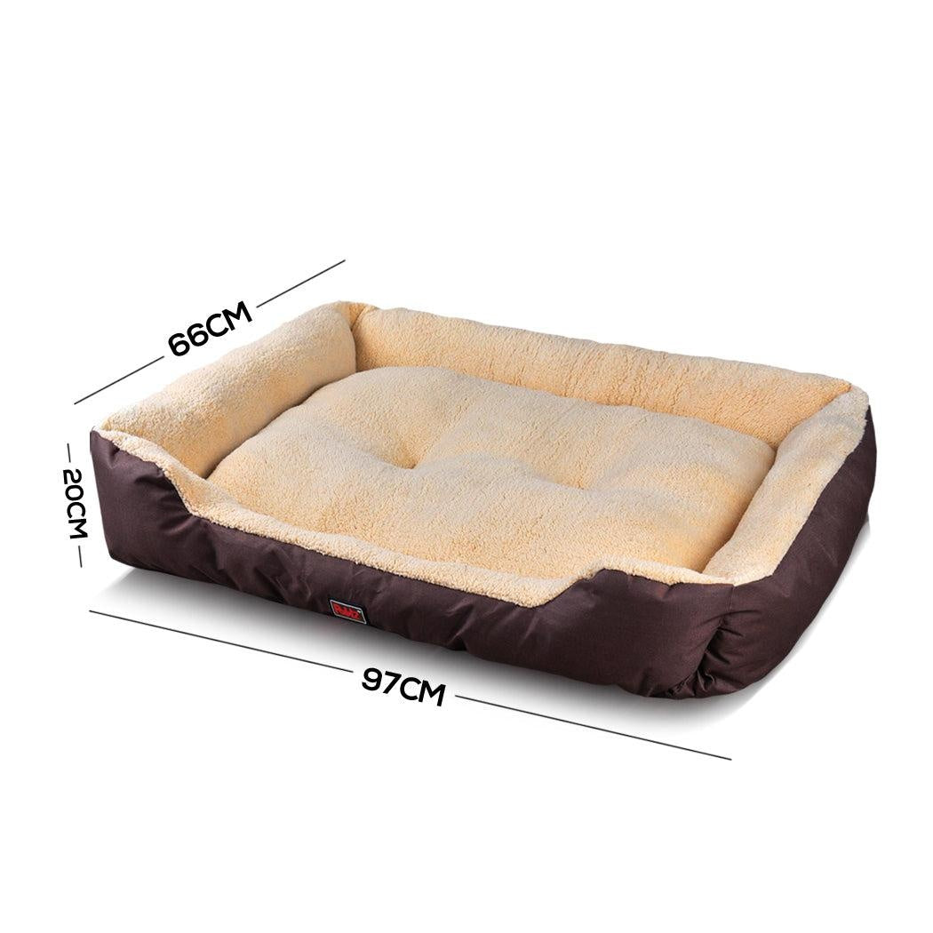 PaWz Pet Bed Mattress Dog Cat Pad Mat Cushion Soft Winter Warm X Large Brown Deals499