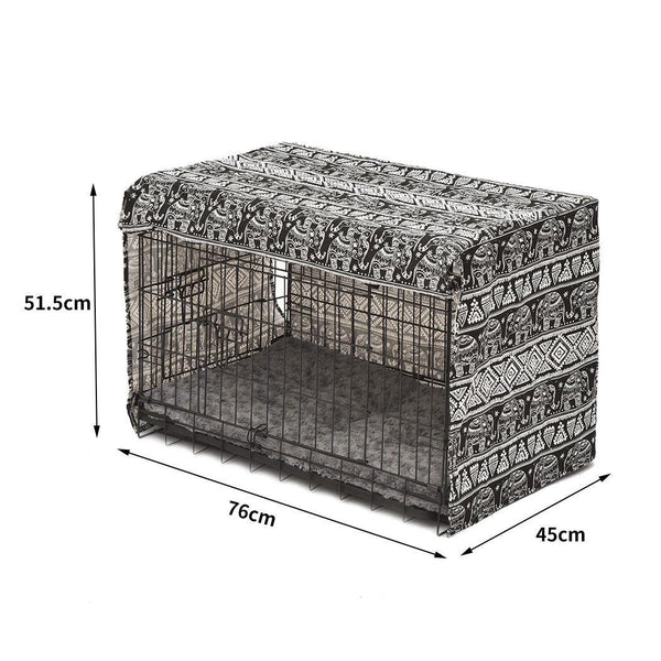 PaWz Pet Dog Cage Crate Metal Carrier Portable Kennel With Bed Cover 30" Deals499