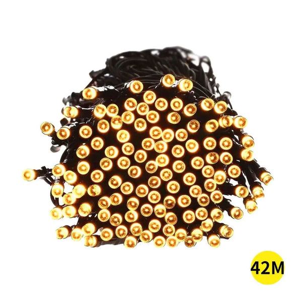 42M 400LED String Solar Powered Fairy Lights Garden Christmas D?cor Warm White Deals499