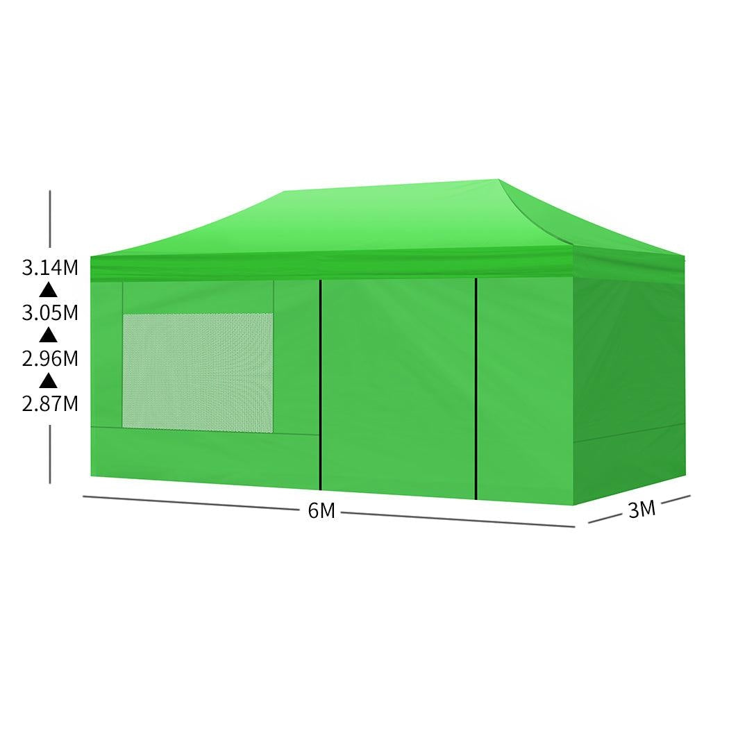 Mountview Gazebo Tent 3x6 Marquee Gazebos Mesh Side Wall Outdoor Camping Canopy Deals499