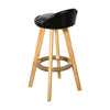 4x Levede Leather Swivel Bar Stool Kitchen Stool Dining Chair Barstools Black Deals499