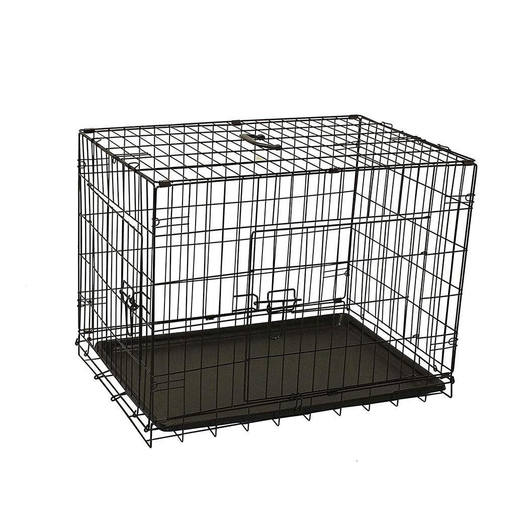 PaWz Pet Dog Cage Crate Metal Carrier Portable Kennel With Cover 36