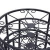 4X Plant Stand Outdoor Indoor Metal Black Flower Pot Garden Decor Rack Round AU Deals499