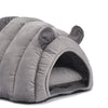 Pet Bed Comfy Kennel Cave Cat Beds Bedding Castle Igloo Round Nest Grey L Deals499