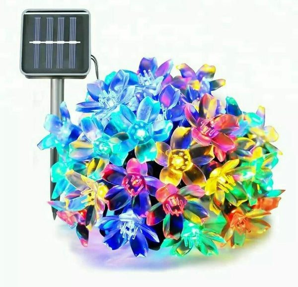 Solar Floral String Light Multicolour Deals499