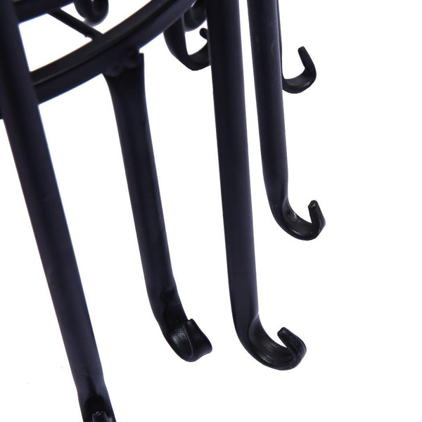 4X Plant Stand Outdoor Indoor Metal Black Flower Pot Garden Decor Rack Round AU Deals499