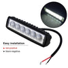 2 x 6inch 18W LED Work Light Bar Driving Lamp Flood Truck Offroad MINING UTE 4WD Deals499