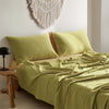 Cosy Club Sheet Set Bed Sheets Set Double Flat Cover Pillow Case Yellow Inspired Deals499