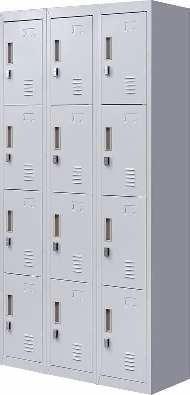 Padlock-operated lock 12 Door Locker for Office Gym - Light Grey Deals499