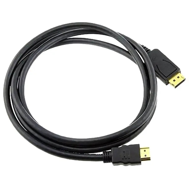 8WARE DisplayPort DP to HDMI Cable 2m - 20 pins Male to 19 pins Male Gold plated RoHS 8WARE