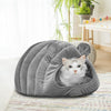 Pet Bed Comfy Kennel Cave Cat Beds Bedding Castle Igloo Round Nest Grey M Deals499