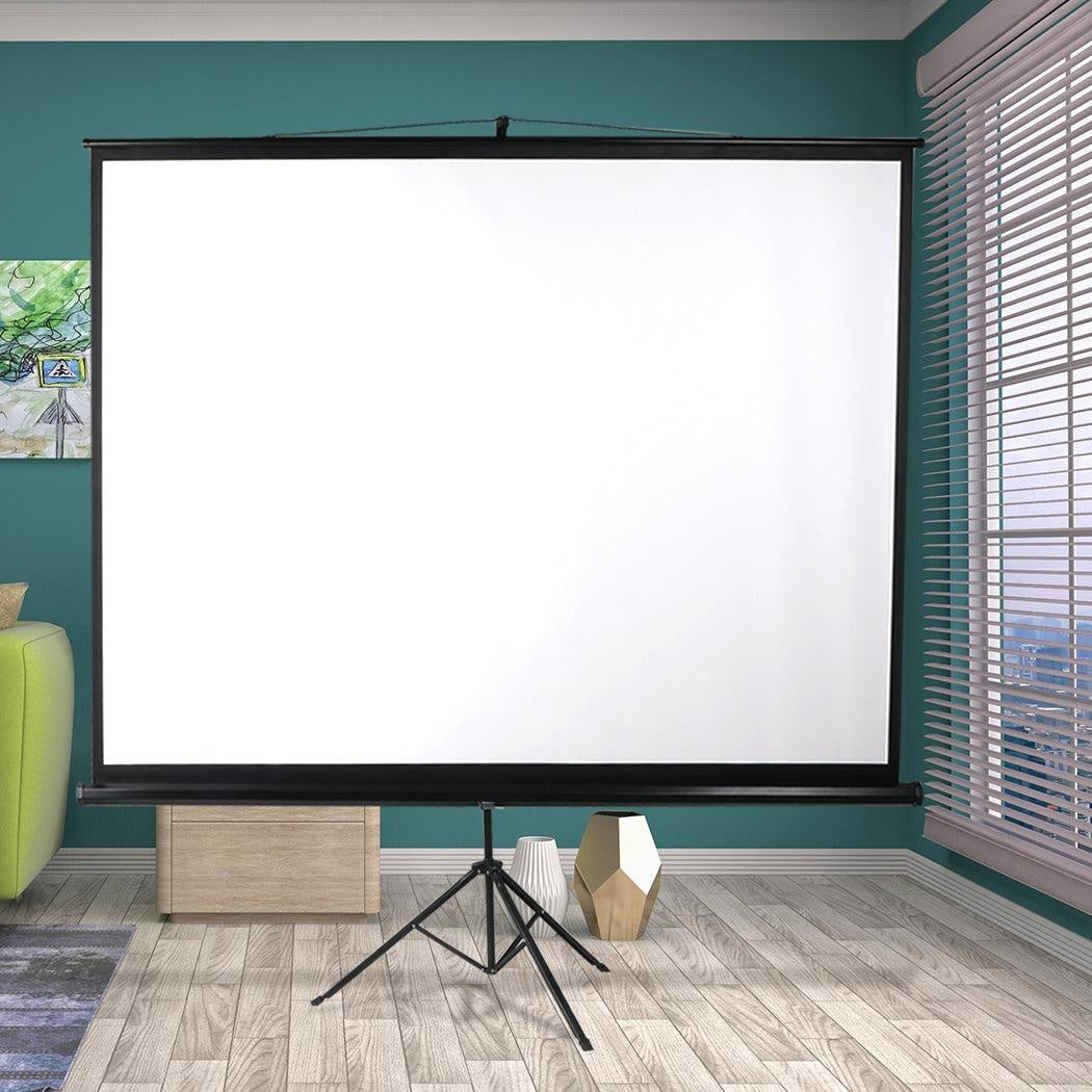 120 Inch Projector Screen Tripod Stand Home Outdoor Screens Cinema Portable HD3D Deals499