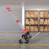 Stair Climbing Trolley 6 Wheels Aluminium Folding Hand Cart Climb Steps Portable Deals499