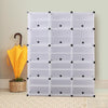 Cube Cabinet Shoe Storage Cabinet Organiser Shelf Stackable DIY 10 Tier 3 Column Deals499