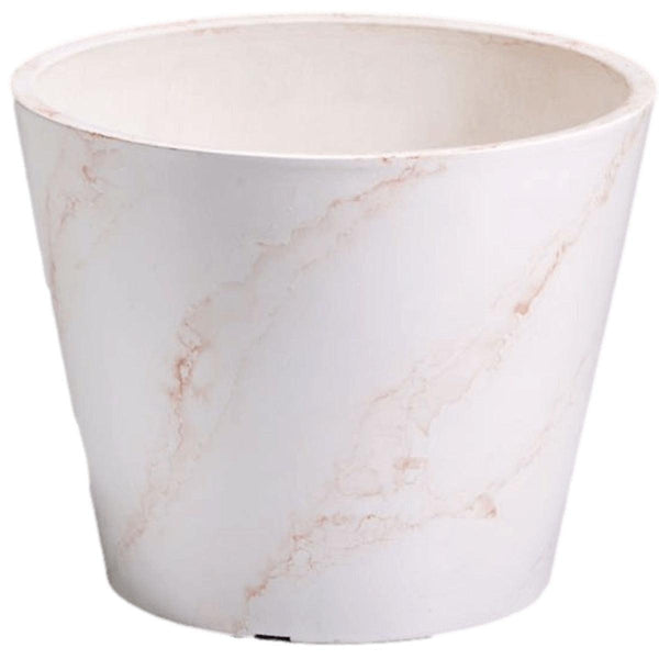 Red & White Imitation Marble Pot 25cm Deals499