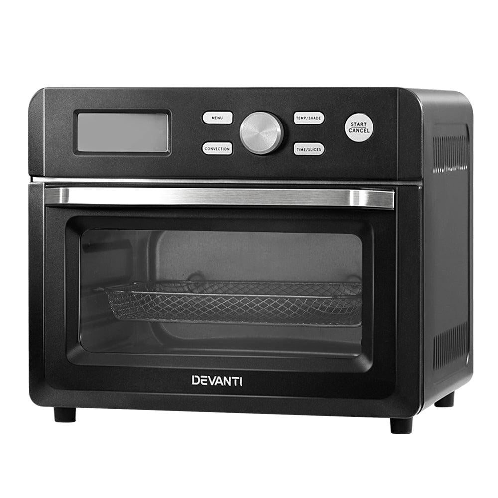 Devanti 20L Air Fryer Convection Oven Oil Free Fryers Kitchen Cooker Accessories Black Deals499