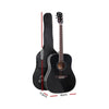 ALPHA 41 Inch Wooden Acoustic Guitar with Accessories set Black Deals499