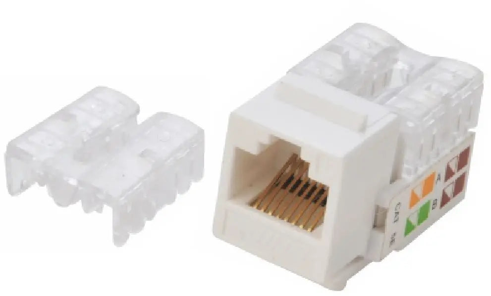 ASTROTEK CAT6 UTP Outlets Network Keystone Jack for Socket kit 10pcs per pack Poly Bag White LS ASTROTEK