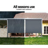 Set of 2 Instahut Outdoor Blinds Roll Down Awning Straight Drop Patio 1.8X2.5M Deals499