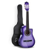 Alpha 34" Inch Guitar Classical Acoustic Cutaway Wooden Ideal Kids Gift Children 1/2 Size Purple Deals499