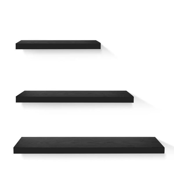 Artiss 3 Piece Floating Wall Shelves - Black Deals499