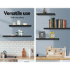 Artiss 3 Piece Floating Wall Shelves - Black Deals499