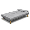 Artiss 3 Seater Fabric Sofa Bed - Grey Deals499