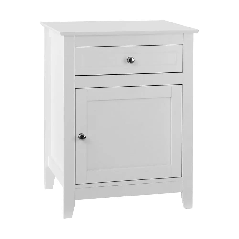 Artiss Bedside Tables Big Storage Drawers Cabinet Nightstand Lamp Chest White Deals499