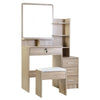 Artiss Dressing Table Mirror Stool Set Vanity Makeup Desk Organizer Drawer Oak Deals499