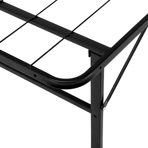 Artiss Folding Bed Frame Single Metal Bed Base Portable Black Deals499