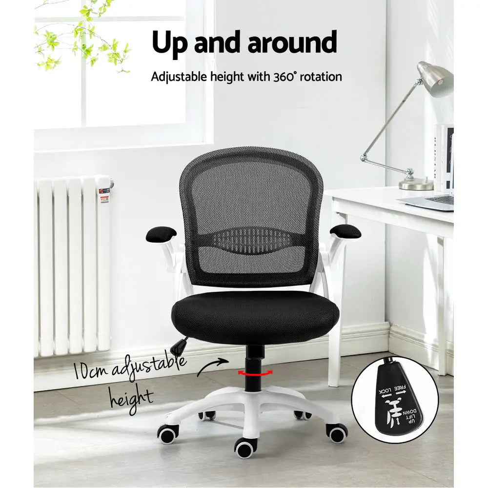 Artiss Office Chair Mesh Computer Desk Chairs Work Study Gaming Mid Back Black Deals499