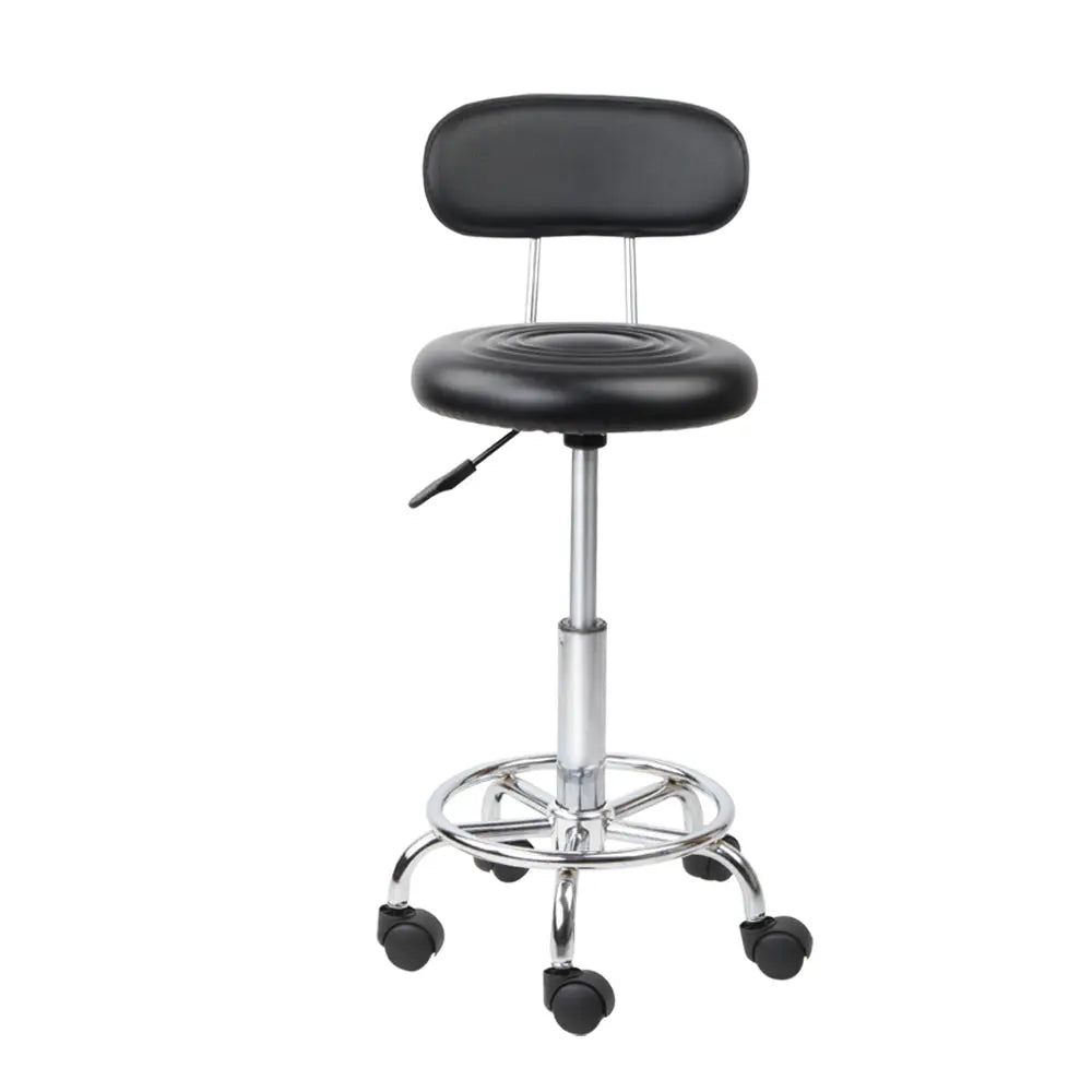 Artiss Salon Stool Swivel Chair Backrest Barber Hairdressing Hydraulic Height Deals499